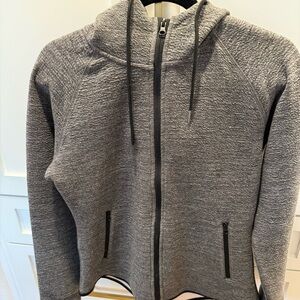 Gym + Coffee Charcoal Black Fleck Hoodie